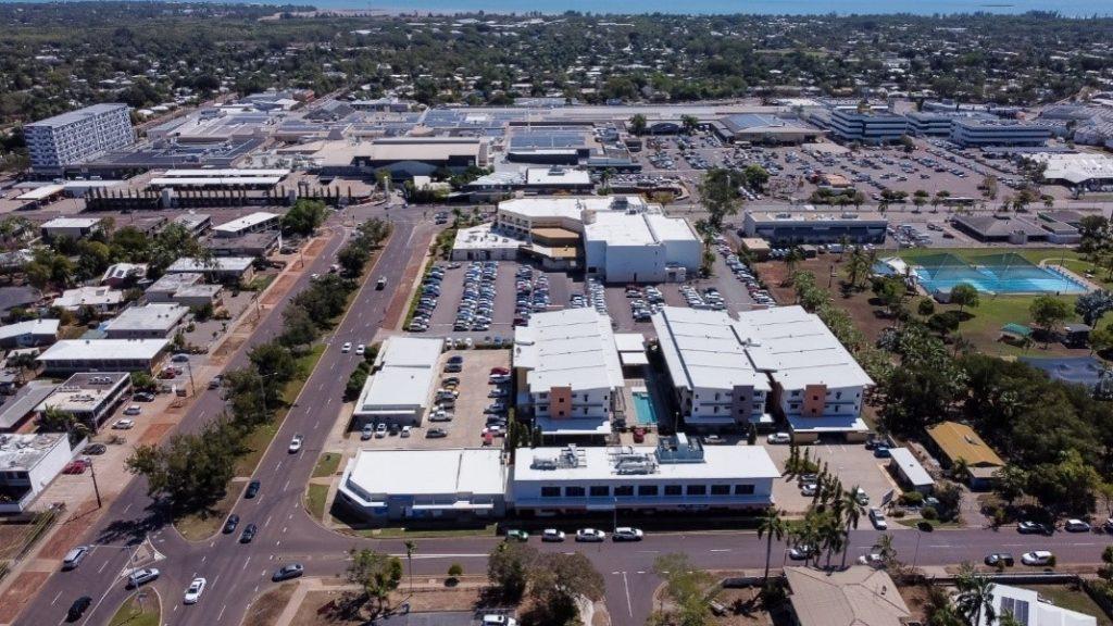 An aerial view of Casuarina Medical Precinct, a modern and integrated healthcare real estate.
